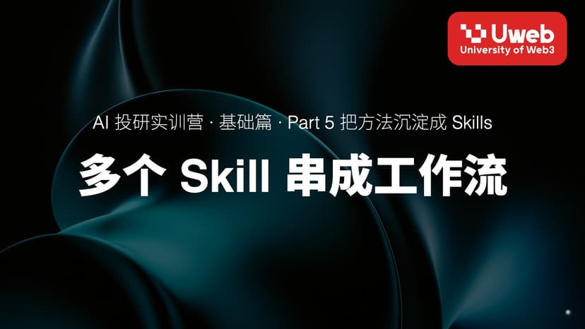 23. 多个 Skill 串成工作流