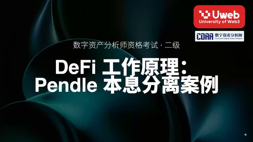 23. DeFi 工作原理: Pendle 本息分离案例