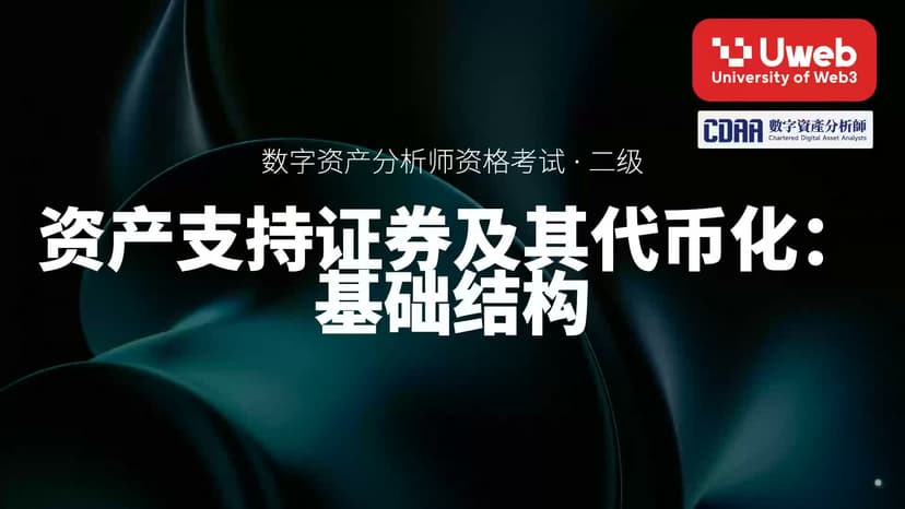 41. 资产支持证券及其代币化:基础结构